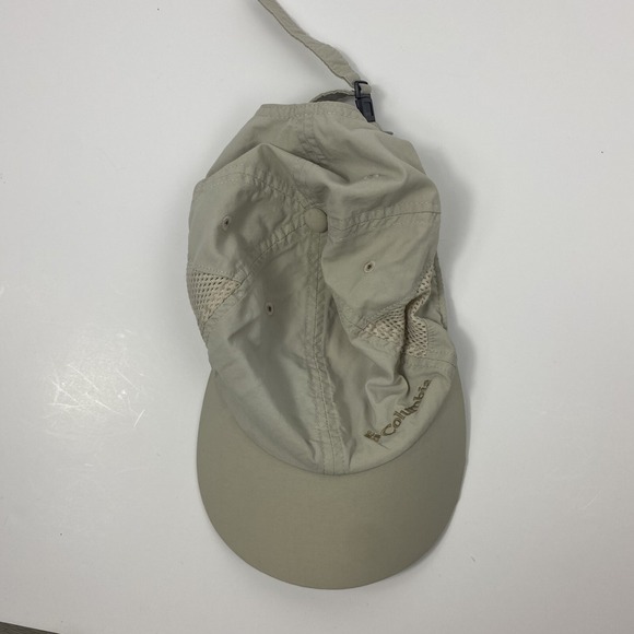 Columbia Tech Shade Hat Vented Adjustable Fossil Hiking fishing Beige Cap - Picture 5 of 6